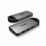 ATZEBE USB-C ハブ 変換アダプター【USB、HDMI、LAN、SDにカードスロット】